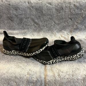 Adidas Womens Stella McCartney Ultraboost X 3d Leopard Print Black Size 9.5 Euc